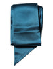 Dolce & Gabbana Dark Green Satin Silk Skinny Foulard Scarf