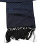 Dolce & Gabbana Dark Blue Fantasy Fringes Neck Wrap Scarf