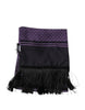 Dolce & Gabbana Purple Fantasy Silk Fringes Neck Wrap Scarf