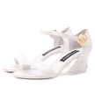 Dolce & Gabbana White Calfskin Women Pump