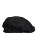 Dolce & Gabbana Black Wool Newsboy Capello Cabbie Hat