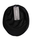 Dolce & Gabbana Black Wool Newsboy Capello Cabbie Hat