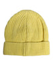 Dolce & Gabbana Yellow Cotton Knitted Winter Beanie Hat