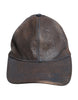 Dolce & Gabbana Brown Goatskin Leather Baseball Cap