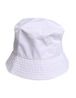 Dolce & Gabbana White Cotton Wide Brim Bucket Hat