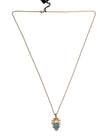 Dolce & Gabbana Gold Tone Chain Brass Statement Sicily Pendant Necklace