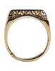 Dolce & Gabbana Gold Tone Sterling Silver 925 DG Crown Adjustable Ring