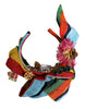 Dolce & Gabbana Multicolor Floral Crystal Embellished Diadem Headband