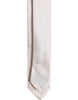 Dolce & Gabbana White Solid Silk Adjustable Necktie Tie