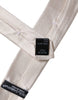 Dolce & Gabbana White Solid Silk Adjustable Necktie Tie