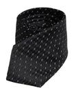 Dolce & Gabbana Black Patterned Silk Adjustable Necktie Tie