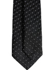 Dolce & Gabbana Black Patterned Silk Adjustable Necktie Tie