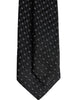 Dolce & Gabbana Black Patterned Silk Adjustable Necktie Tie