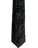 Dolce & Gabbana Dark Green Floral Silk Adjustable Necktie Tie