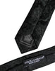 Dolce & Gabbana Dark Green Floral Silk Adjustable Necktie Tie