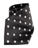 Dolce & Gabbana Black Polka Dots Silk Adjustable Necktie Tie
