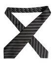 Dolce & Gabbana Black White Stripes Silk Adjustable Necktie Tie