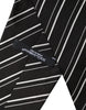 Dolce & Gabbana Black White Stripes Silk Adjustable Necktie Tie