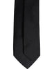 Dolce & Gabbana Black Solid Silk Adjustable Necktie Tie