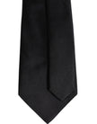 Dolce & Gabbana Black Solid Silk Adjustable Necktie Tie