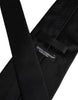 Dolce & Gabbana Black Solid Silk Adjustable Necktie Tie