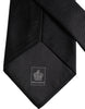 Dolce & Gabbana Black Solid Silk Adjustable Necktie Tie