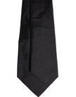 Dolce & Gabbana Black Solid Silk Adjustable Necktie Tie