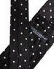 Dolce & Gabbana Black Polka Dots Silk Adjustable Necktie Tie