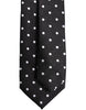 Dolce & Gabbana Black Polka Dots Silk Adjustable Necktie Tie