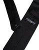 Dolce & Gabbana Black Solid Silk Adjustable Necktie Tie