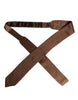 Dolce & Gabbana Brown Knitted Silk Adjustable Necktie Tie