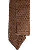Dolce & Gabbana Brown Knitted Silk Adjustable Necktie Tie