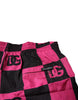 Dolce & Gabbana Black Pink Logo Beachwear Shorts 2Pc Swimwear