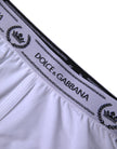 Dolce & Gabbana White Cotton Stretch Regular Boxer Underwear