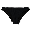 Dolce & Gabbana Black Nylon Stretch Mid Waist Panty Underwear