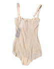 Dolce & Gabbana Beige Tulle Balconette Bra Bodysuit Underwear