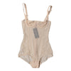 Dolce & Gabbana Beige Tulle Balconette Bra Bodysuit Underwear