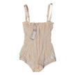 Dolce & Gabbana Beige Tulle Balconette Bra Bodysuit Underwear