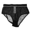 Dolce & Gabbana Black Tulle Nylon Mid Waist Panty Underwear