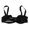 Dolce & Gabbana Black Silk Stretch Balconette Brassiere Underwear