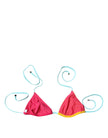 Dolce & Gabbana Multicolor Halter Beachwear Bikini Top Swimwear