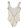 Dolce & Gabbana White Black Logo One Piece Beachwear Swimwear