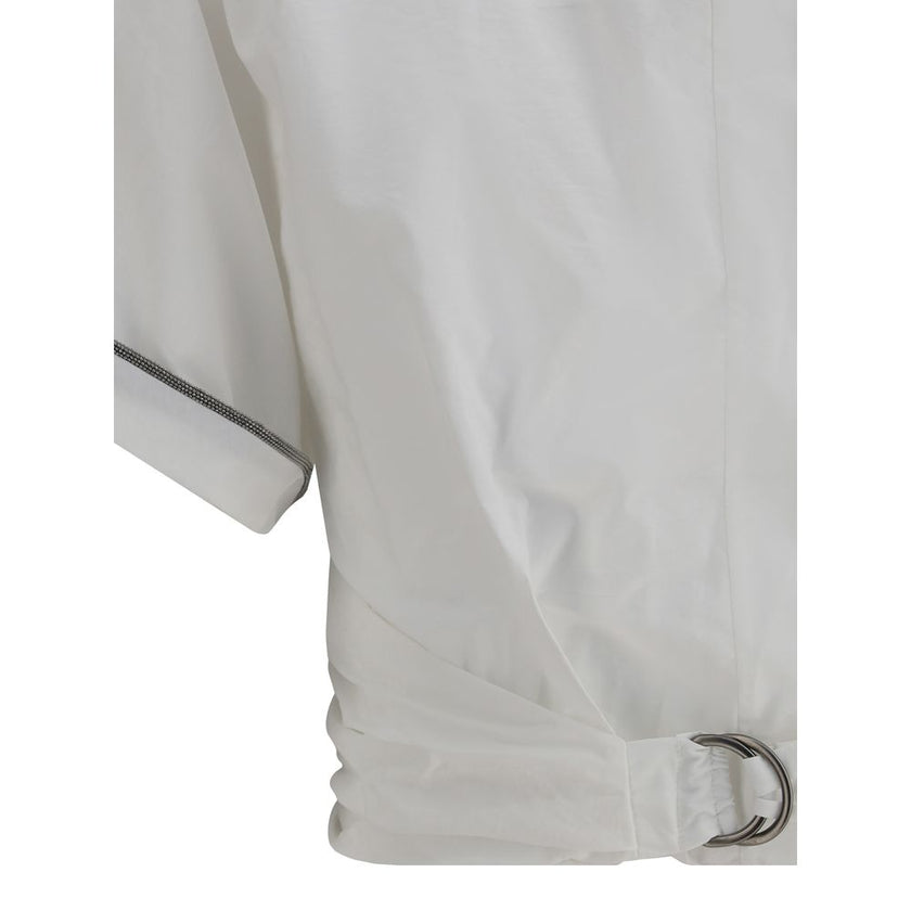 Brunello Cucinelli Buckle-knotted waist Blouse