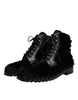Dolce & Gabbana Black Pony Style Leather Mid Calf Boots Shoes