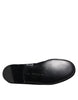 Dolce & Gabbana Black Logo Cotton Loafers Formal Dress Shoes