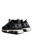 Dolce & Gabbana Black Mesh Sorrento Trekking Sneakers Shoes