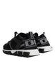 Dolce & Gabbana Black Mesh Sorrento Trekking Sneakers Shoes