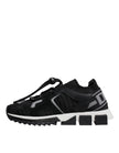 Dolce & Gabbana Black Mesh Sorrento Trekking Sneakers Shoes