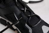 Dolce & Gabbana Black Mesh Sorrento Trekking Sneakers Shoes