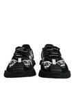 Dolce & Gabbana Black Logo Lace Up Low Top NS1 Sneakers Shoes